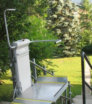 plataforma elevador de cadeiras de rodas para exterior